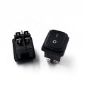 JS-608FA-0-BB-2-P 2pins 3pins on-off 6A 250V AC power socket  waterproof cover mini rocker switch